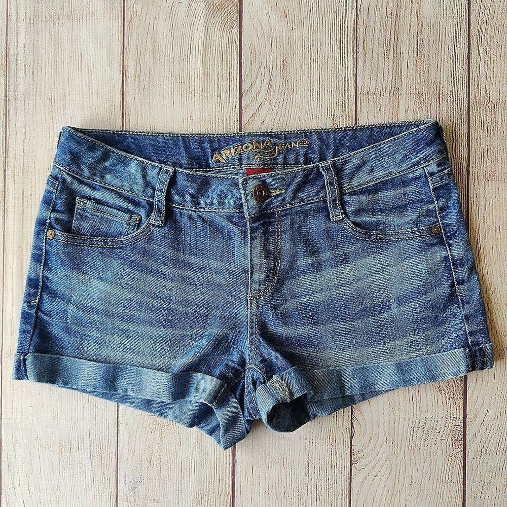 Arizona Jean Company cuffed 2" denim shorts sz 5